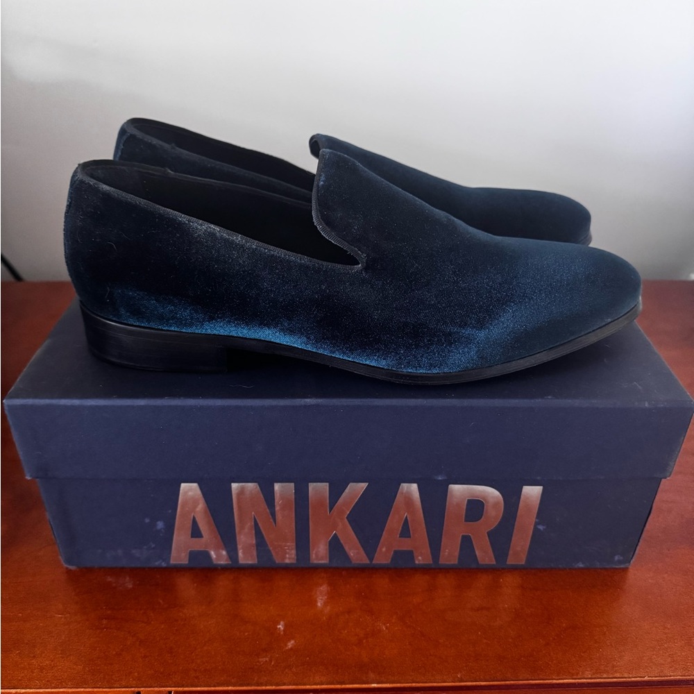 Ankari Floruss Smoking Slipper in Emerald size 12
